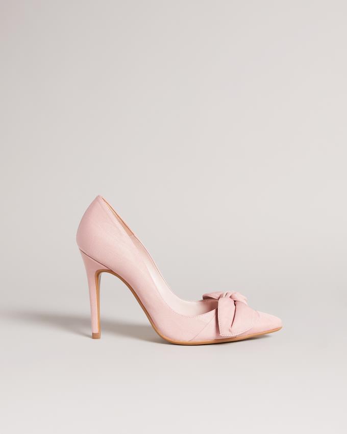 Chaussures à Talons Ted Baker Moire Satin Bow Court Rose Femme | RBO-05843125